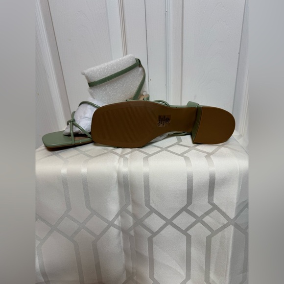 Soda Sage Green Strappy Heels - Picture 4 of 8